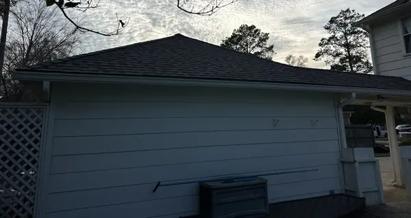 Side elevation of a replaced roof in Kingwood