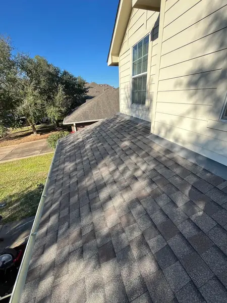 New box vents on a replaced roof in Rosharon, TX