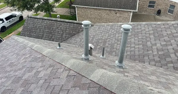 Side slope of a certified roof in Pearland 77581