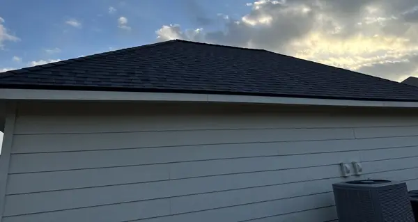 Side slope of a new laminate roof in League City 77573