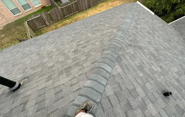 Rooftop view down the hip toward the backyard