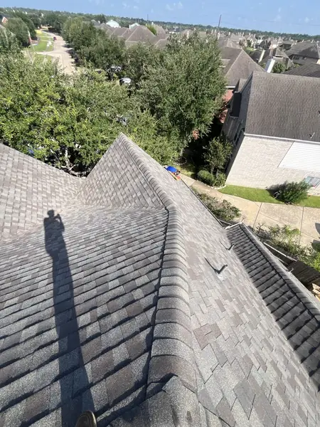 Rear slope of a replaced roof in Sugar Land