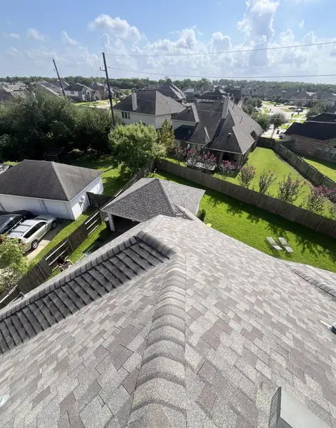 Front of a Sugar Land home after storm damage restoration