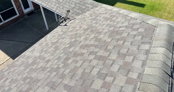 Rear slope of a replaced roof in Pearland, TX