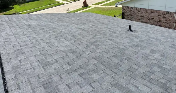 New pipe jacks on a replaced roof near Sheldon, Houston