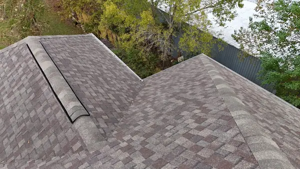 Front slope with fresh shingles in Acres Homes, Houston