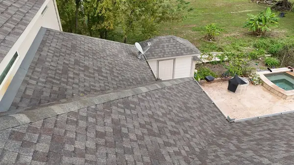 Rear slope of a replaced roof in Houston 77091