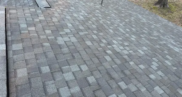 Completed shingle field after the storm replacement