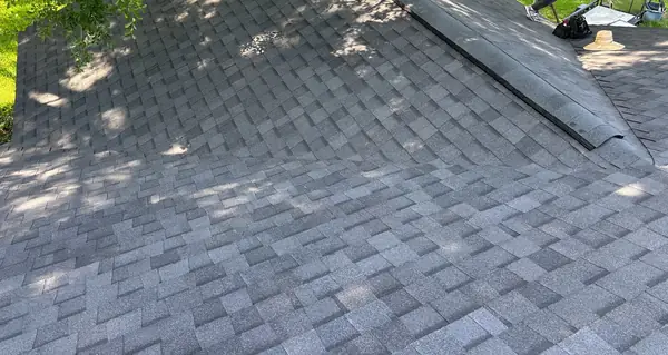 Hip ridge of a certified roof in Alvin, TX