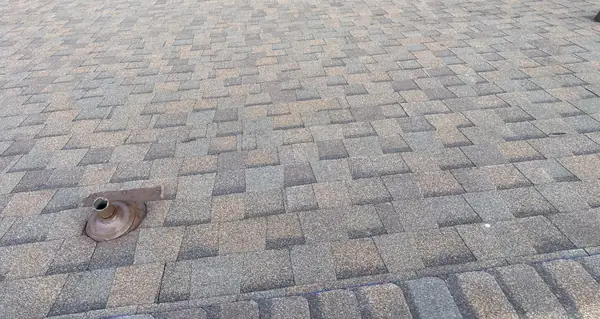 Ridge cap detail on a Houston roof